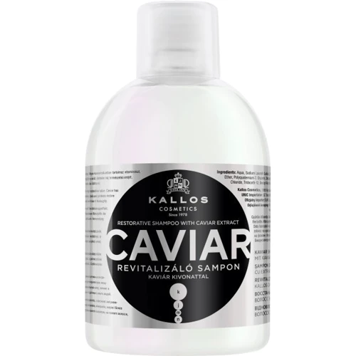 Kallos Cosmetics KJMN Caviar Shampoo Шампунь Тонизирующий с экстрактом черной икры 1000мл