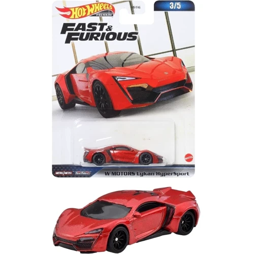 Коллекционная машинка Hot Wheels W Motors Lykan Hyper Sport серии Форсаж (HNW46/HNW49)