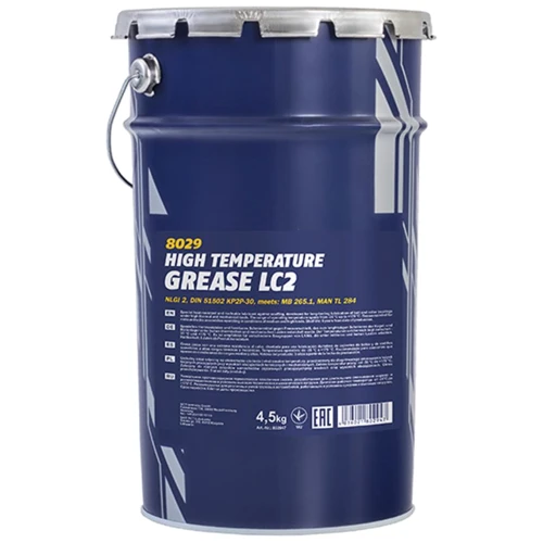 Смазка пластичная Mannol LC-2 HIGH TEMPERATURE GREASE высокотемпературное 4.5кг (8029)