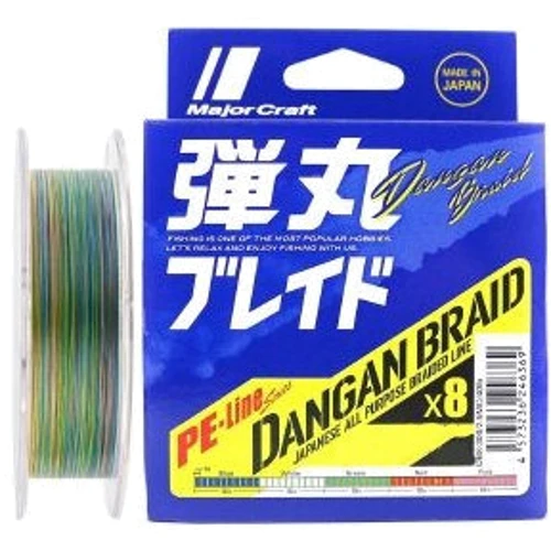 Шнур Major Craft Dangan Braid X8 200м #0.6/0.06mm 14lb/5.2kg
