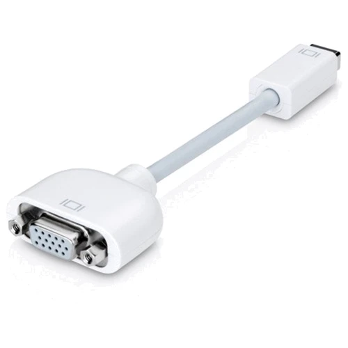 Адаптер ExtraDigital Adapter Apple mini DVI to VGA 0.15m White (KBD1676): Інтерфейс підключення mini DVI