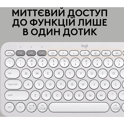 Комплект беспроводной Logitech Pebble 2 Combo White Wireless (920-012240): Тип клавиш мембранный