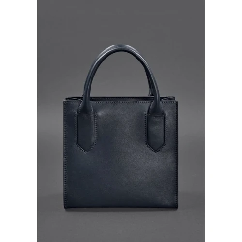 Жіноча сумка тоут BlankNote темно-синя (BN-BAG-28-navy-blue): Тип ручки Зі знімним ременем, З двома ручками, Плечовий ремінь, Коротка ручка