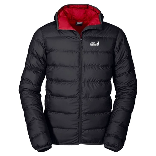 Пуховик Jack Wolfskin Helium Men 1200573-6350 50 темно-сірий зимовий з капюшоном