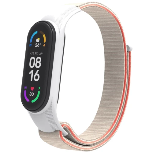 Ремінець ArmorStandart Nylon White/Red (ARM67846) for Xiaomi Mi Band 7/6/5/4: Тип ремінець