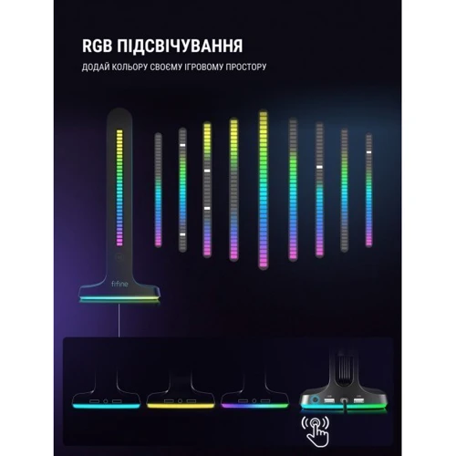 Підставка для навушників Fifine S3 RGB фото 9