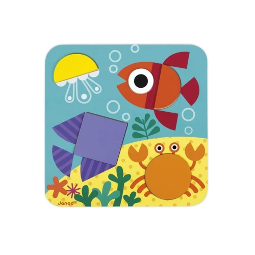 Развивающая игра Janod я изучаю фигуры (J08028)