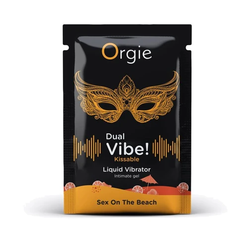 Жидкий вибратор Orgie Dual Vibe! Sex On The Beach Kissable Liquid Vibrator, 1 мл