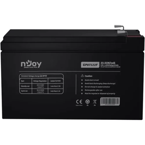 Njoy GP07122F 12V (BTVACGUOBTD2FCN01B): Технология AGM