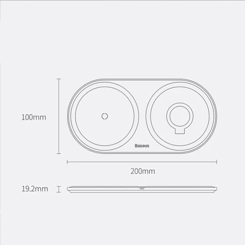 Зарядное устройство Baseus Wireless Charger Planet White (WXPL-B02) for Smartphones and Apple Watch фото 9