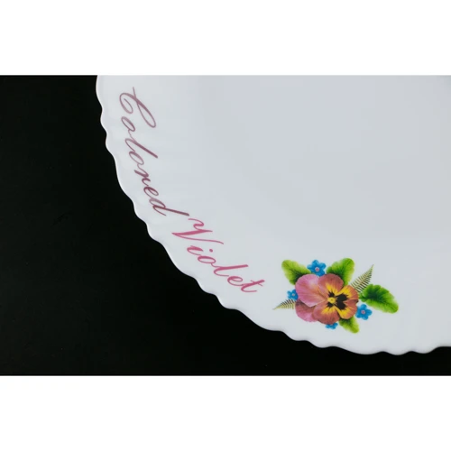 Тарелка десертная Vittora Wave Фиалки 19 см (V-190V)