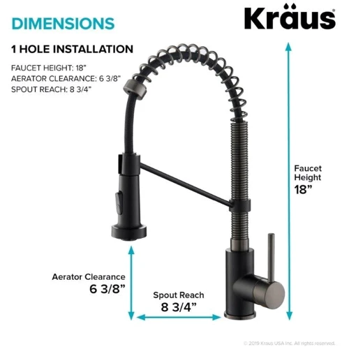 Змішувач для кухонного миття Kraus KPF-1610MBSB