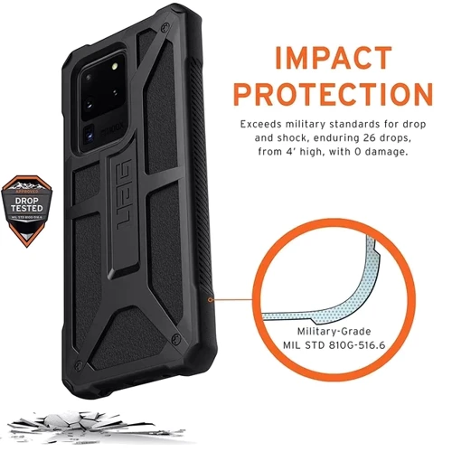 Чехол для телефонов Urban Armor Gear UAG Monarch Black (211991114040) for Samsung G988 Galaxy S20 Ultra фото 7