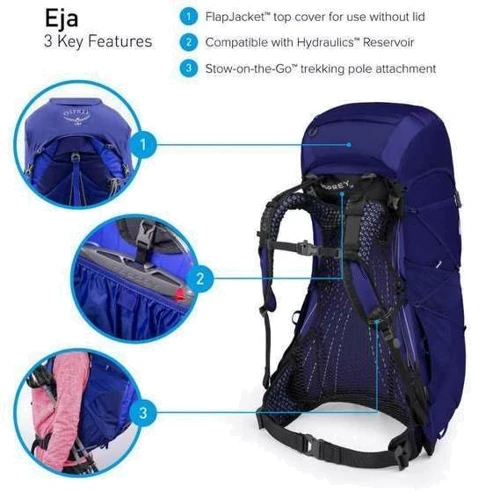 Рюкзак Osprey Eja 48 Equinox Blue - WM (009.1755): Цвет синий