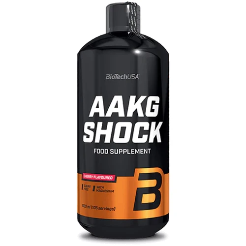 Аминокислота для спорта BioTechUSA AAKG Shock Extreme 1000 ml / 105 servings / Cherry