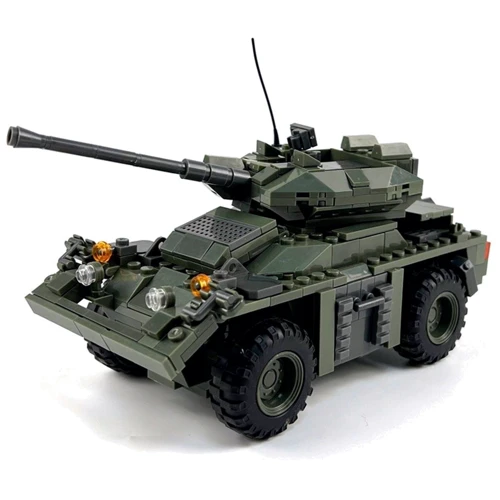 Конструктор БТР с танковой пушкой 534 детали (XJ-929)