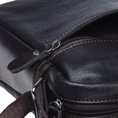 Чоловіча сумка планшет Borsa Leather темно-коричнева (K11027-d.brown): Тип Сумки