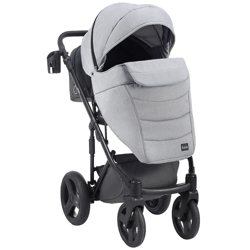 Коляска 2 в 1 Bair Play Plus Soft BPS-218 серый - графит (кожа): Пол ребенка Унисекс