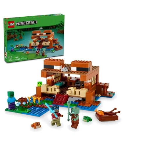 Конструктор LEGO Minecraft Будинок у формі жаби (21256): Серія MINECRAFT
