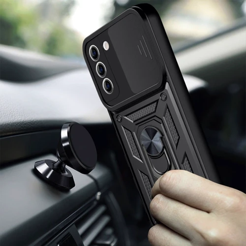 Чехол для телефонов Mobile Case Camshield Serge Ring Black for Samsung S926 Galaxy S24 Plus: Материал TPU (термополиуретан) и поликарбонат