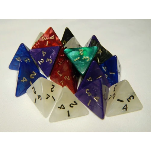 Кубики D4 (кольори в ас.)