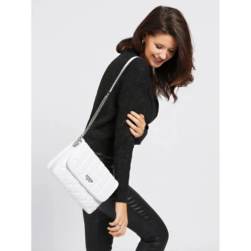 Жіноча сумка через плече Guess Kamina Flap біла (HWVY8111200-WHI): Тип Сумки