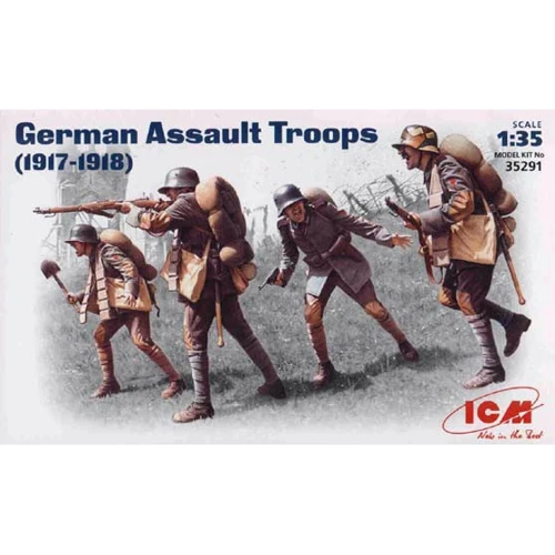 Набор фигурок ICM Германские штурмовые части (1917-1918) (ICM35291): Производитель ICM