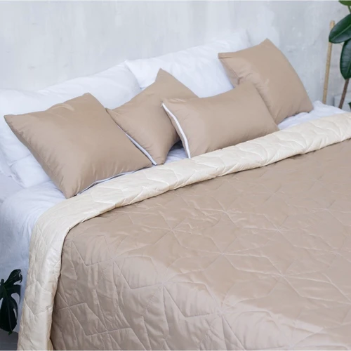 Покривало Sonex Borneo двостороннє 220x240 см коричневий/бежевий (SO102400)