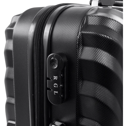 Чемодан Rogal L черный (RGL760L-black): Застежка Молния