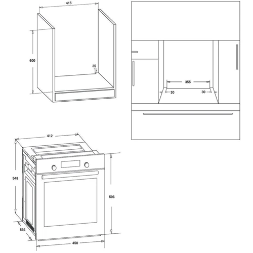 Духовой шкаф электрический MPM Product MPM-45-BO-20: Объем, л 51