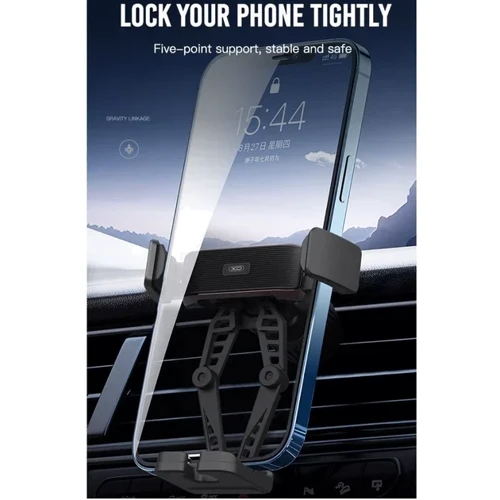 Держатель XO Car Holder Air Vent C95 Black фото 5