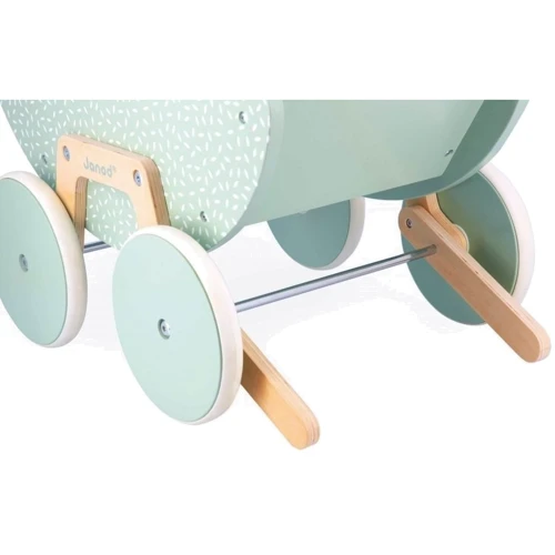 Коляска Janod для куклы мятная (J05900)