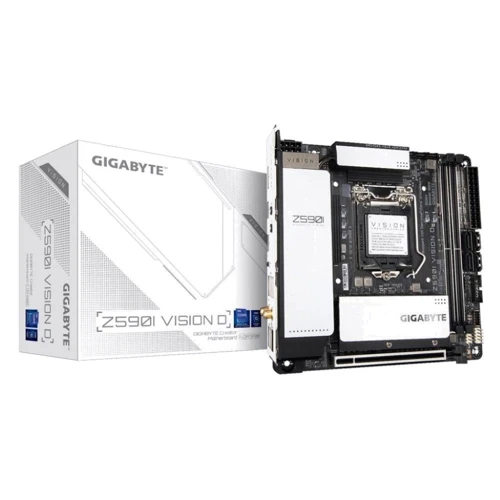 Gigabyte Z590I VISION D: Оперативная память 2xDDR4 3200 МГц, до 64 ГБ