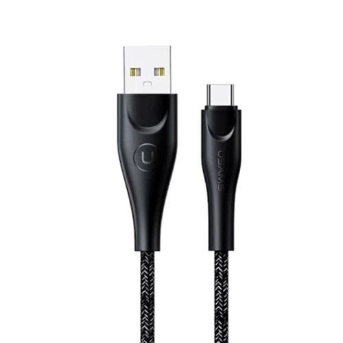 Кабель Usams USB Cable to USB-C Braided Data and Charging 1m Black (US-SJ392)