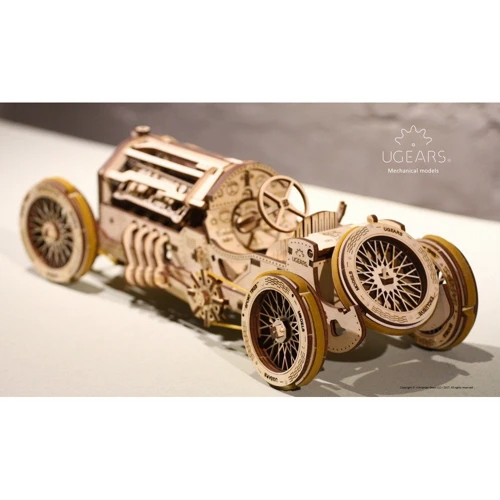 Механічний 3D пазл UGEARS "Спорткар U-9 Гран-прі" (70044) фото 6