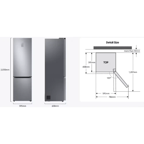 Холодильник Samsung RB38C679ES9/UA: Мощность замораживания, кг/сутки 12