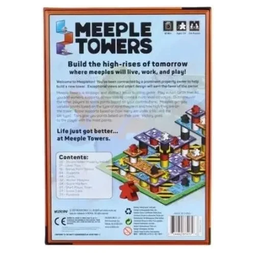 Настольная игра WizKids Башни Миплов (Meeple Towers) (англ.): Производитель WizKids
