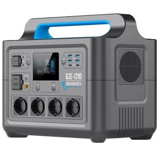 Зарядна станція GENERGY ZERO 1228Wh 1000W (GZE-1210): Виходи споживачів Автоприкурювач, USB-C, USB-A, 220V
