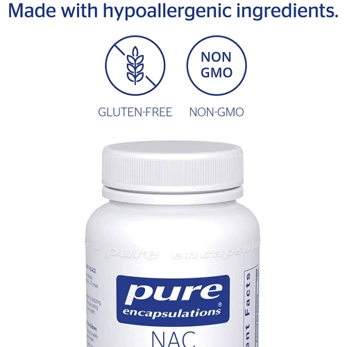 Pure Encapsulations NAC (n-acetyl-l-cysteine) 600 mg 90 caps N-ацетилцистеин (PE-00189): Форма выпуска Капсулы