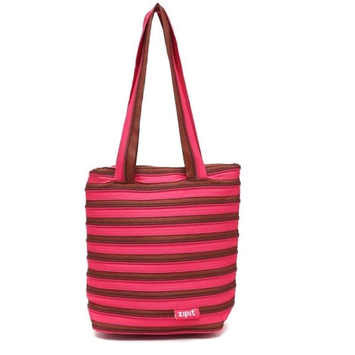 Сумка ZIPIT Premium Tote Beach Fuchsia Deep Brown фуксия (ZBN-1)