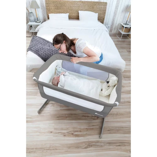 Приставне ліжечко Bebe Confort Calidoo Gray Mist (2105440210): Матеріал пластик