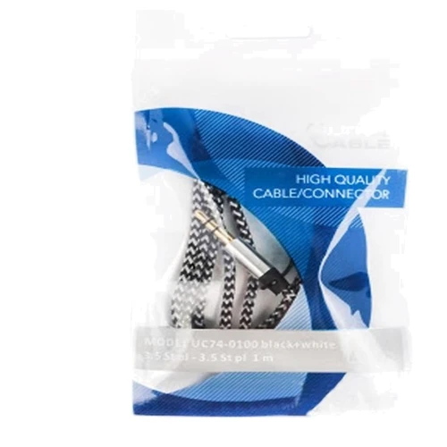 ULTRA UC74-0100 black+white 3,5 мм 1м фото 2