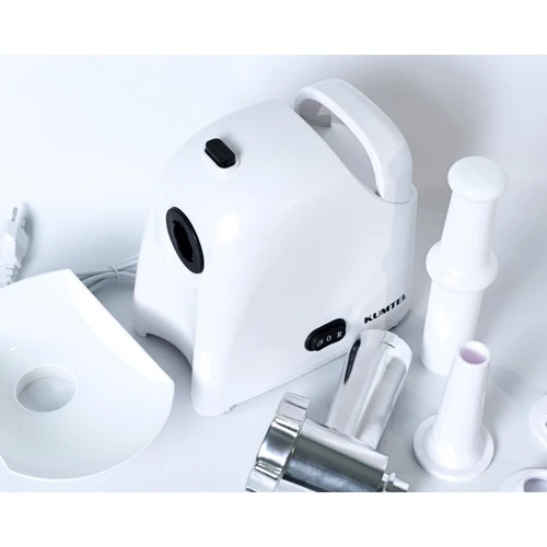 Мясорубка Kumtel HMG-03 White: Лоток есть (пластик)