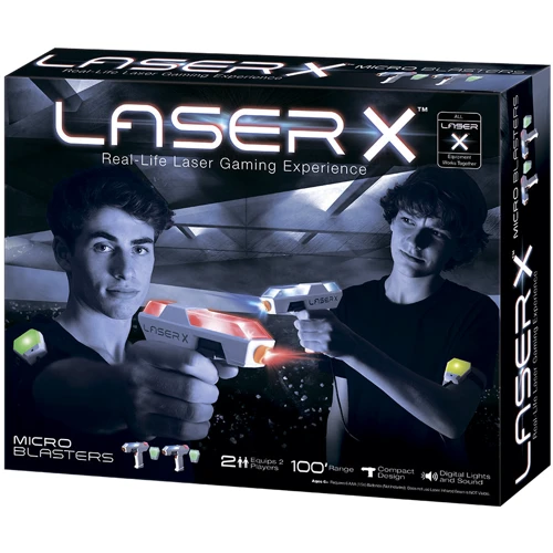 Ігровий набір для лазерних боїв - Laser X Міні Для Двох Гравців (2 бластера, 2 мішені) (88053): Виробник Laser X