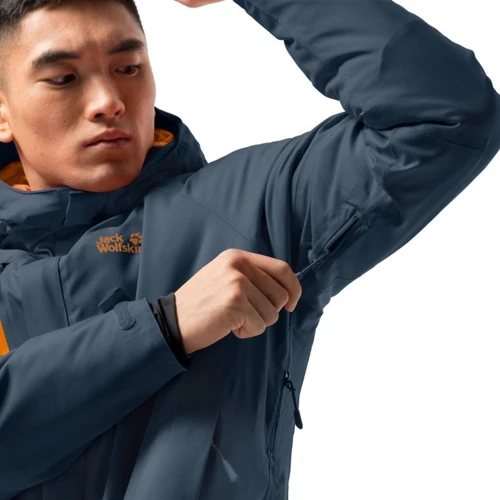 Куртка Jack Wolfskin Troposphere Jacket 1111711-1249 50 синяя зимняя с капюшоном: Тип застежки На молнии