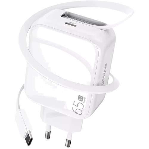 Зарядное устройство Proove Wall Charger USB-C Fixtape GaN 65W White (WCFP65010202)