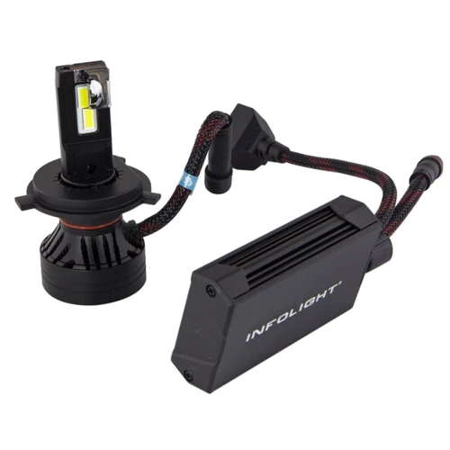 Комплект светодиодных ламп Infolight S1 H4 50W: Цветовая температура, K 6500