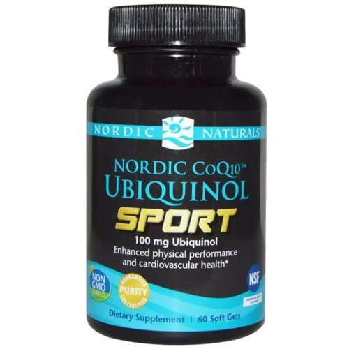 

Nordic Naturals Ubiquinol Sport Убихинол Q10 для спортсменов 60 гелевых капсул
