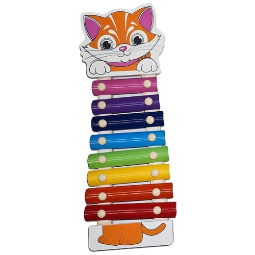 Дерев'яна іграшка TREETOYS Ксилофон MD0712 (Котик)