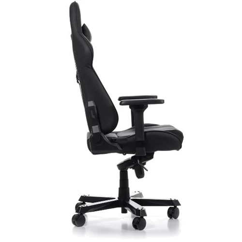 Кресло DXRacer King черное (GC-K99-N-A3-01-NVF): Оснащение С колесиками, С крестовиной, Поясничный валик, Подлокотники, Механизм качания